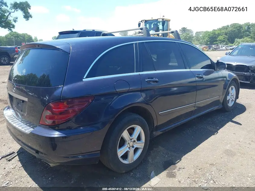2008 Mercedes-Benz R-Class 3.5L VIN: 4JGCB65E68A072661 Lot: 45361412
