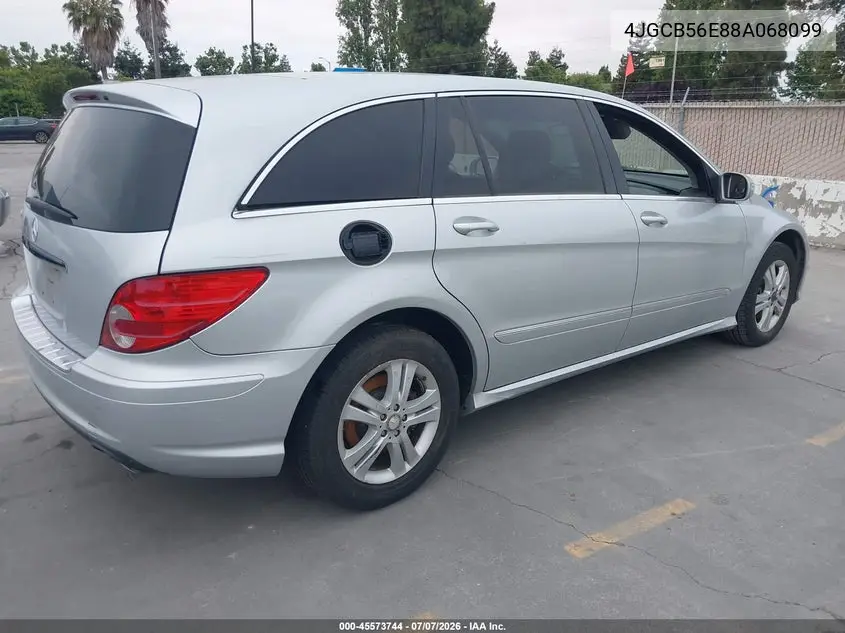 2008 Mercedes-Benz R-Class 3.5L VIN: 4JGCB56E88A068099 Lot: 45573744