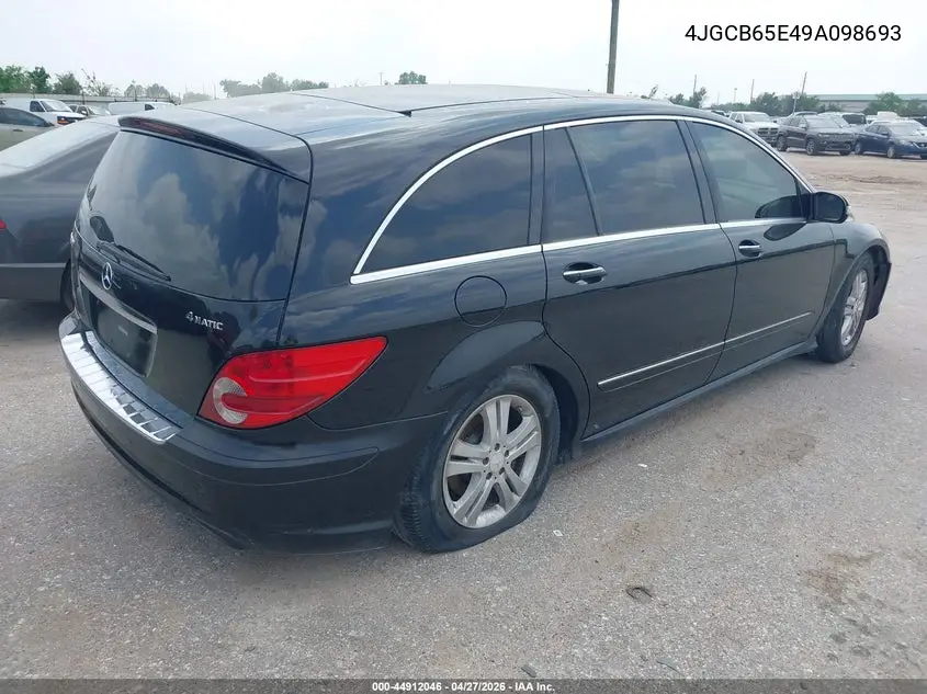 2009 Mercedes-Benz R 350 4Matic VIN: 4JGCB65E49A098693 Lot: 44912046