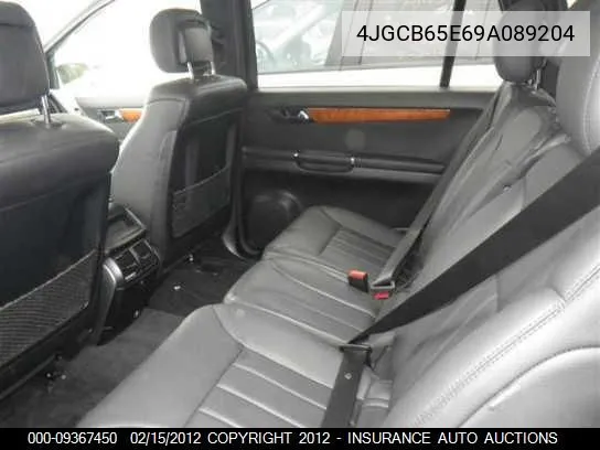 2009 Mercedes-Benz R350 R Class VIN: 4JGCB65E69A089204 Lot: 9367450