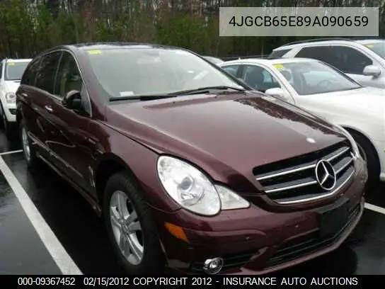2009 Mercedes-Benz R350 R Class VIN: 4JGCB65E89A090659 Lot: 9367452