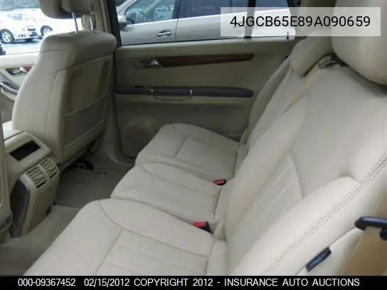 2009 Mercedes-Benz R350 R Class VIN: 4JGCB65E89A090659 Lot: 9367452