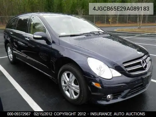 2009 Mercedes-Benz R350 R Class VIN: 4JGCB65E29A089183 Lot: 9372987