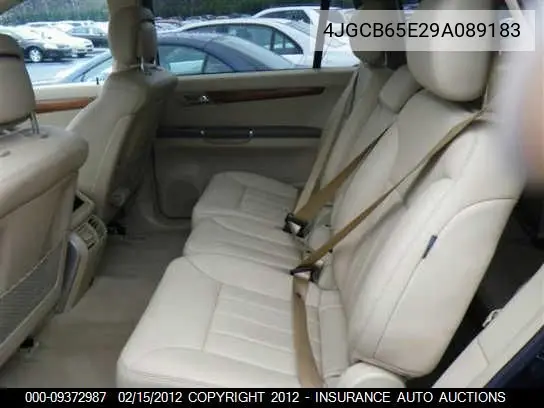 2009 Mercedes-Benz R350 R Class VIN: 4JGCB65E29A089183 Lot: 9372987