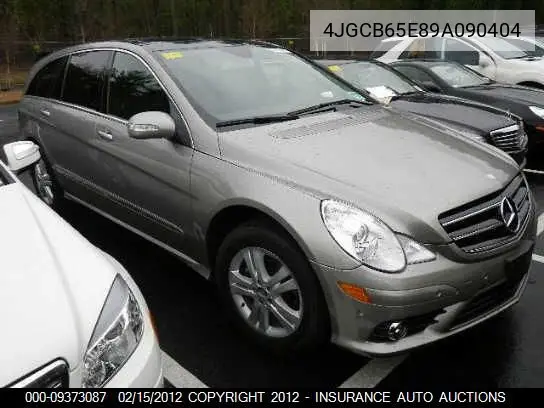 2009 Mercedes-Benz R350 R Class VIN: 4JGCB65E89A090404 Lot: 9373087