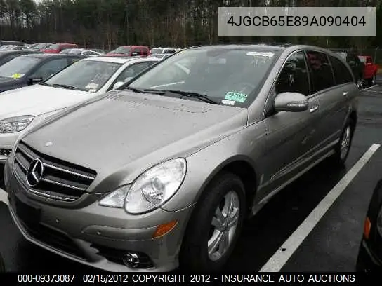 2009 Mercedes-Benz R350 R Class VIN: 4JGCB65E89A090404 Lot: 9373087