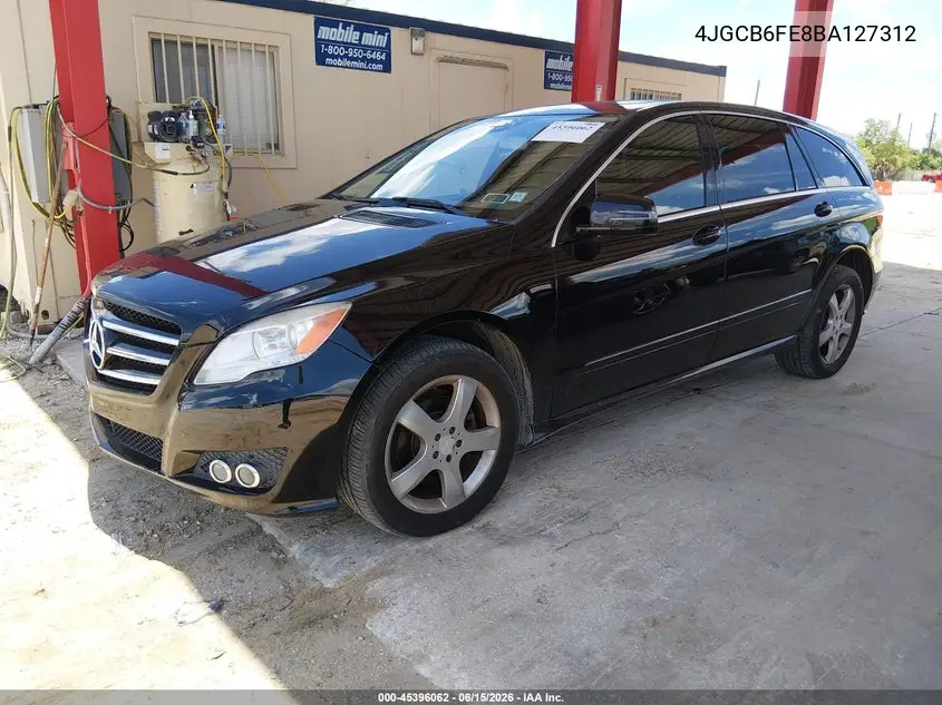 2011 Mercedes-Benz R 350 4Matic VIN: 4JGCB6FE8BA127312 Lot: 45396062