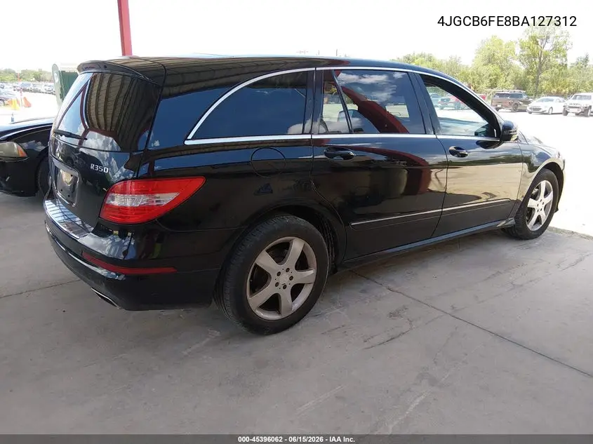 2011 Mercedes-Benz R 350 4Matic VIN: 4JGCB6FE8BA127312 Lot: 45396062