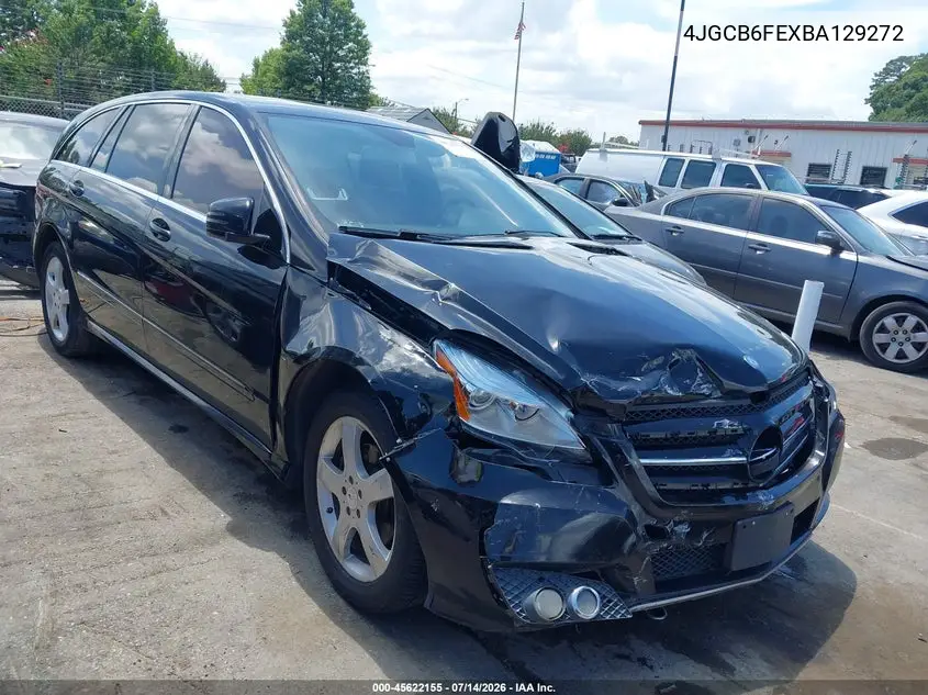2011 Mercedes-Benz R 350 4Matic VIN: 4JGCB6FEXBA129272 Lot: 45622155