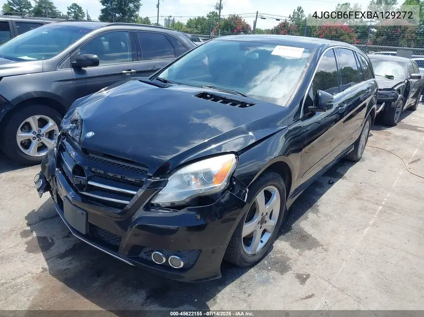 2011 Mercedes-Benz R 350 4Matic VIN: 4JGCB6FEXBA129272 Lot: 45622155