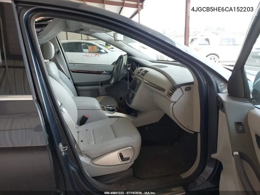 2012 Mercedes-Benz R 350 4Matic VIN: 4JGCB5HE6CA152203 Lot: 45601222