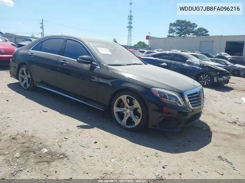 2015 Mercedes-Benz S 63 Amg 4Matic VIN: WDDUG7JB8FA096216 Lot: 44899978