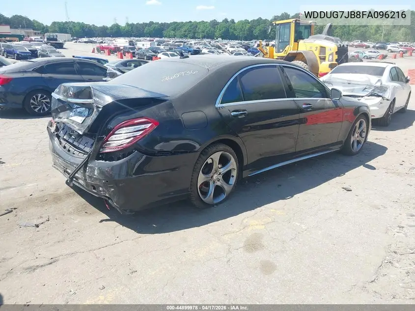 2015 Mercedes-Benz S 63 Amg 4Matic VIN: WDDUG7JB8FA096216 Lot: 44899978