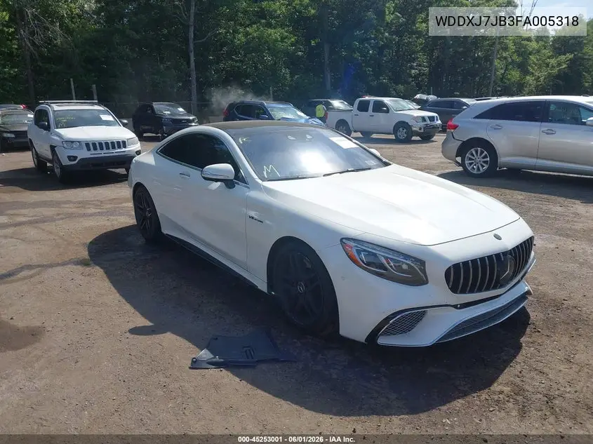 2015 Mercedes-Benz S63Amg VIN: WDDXJ7JB3FA005318 Lot: 45253001