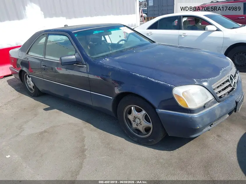1994 Mercedes-Benz S 500 VIN: WDBGA70E5RA174989 Lot: 45518919