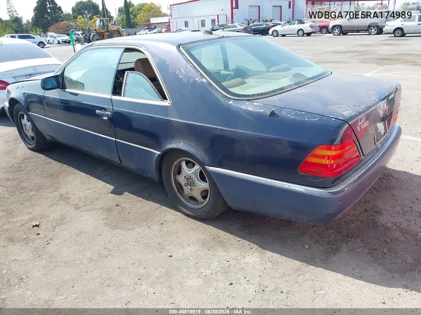 1994 Mercedes-Benz S 500 VIN: WDBGA70E5RA174989 Lot: 45518919