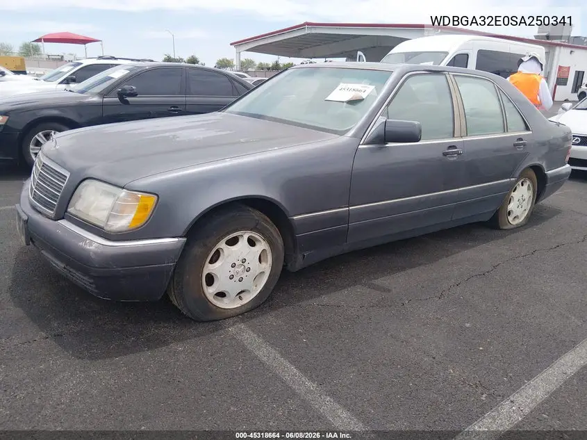 1995 Mercedes-Benz S 320W VIN: WDBGA32E0SA250341 Lot: 45318664