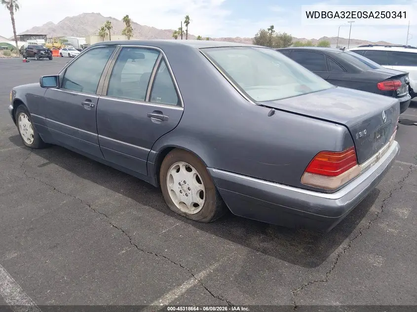 1995 Mercedes-Benz S 320W VIN: WDBGA32E0SA250341 Lot: 45318664