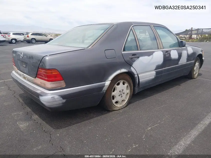 1995 Mercedes-Benz S 320W VIN: WDBGA32E0SA250341 Lot: 45318664