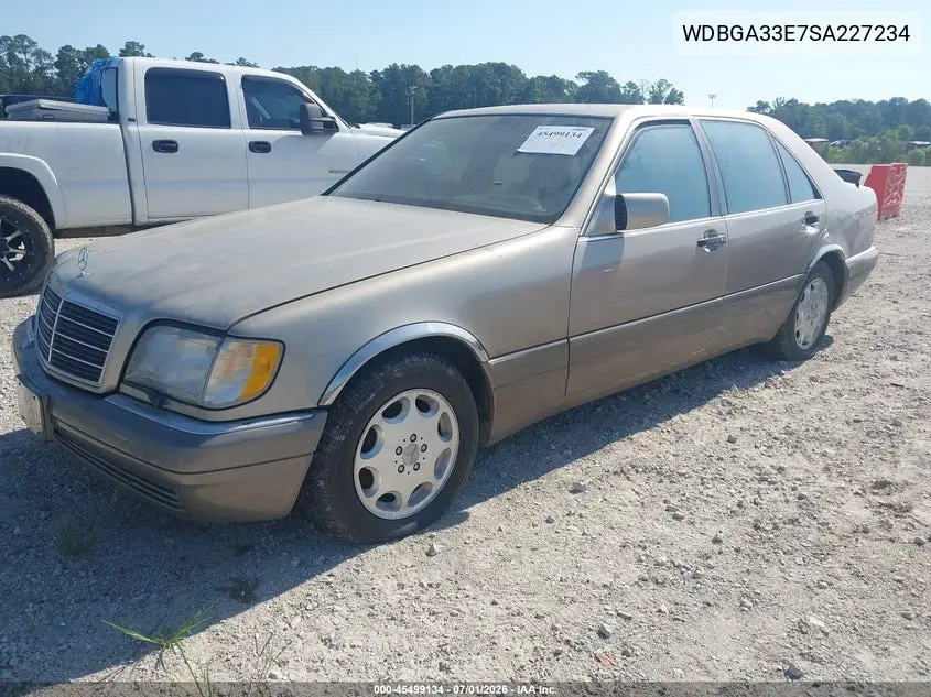 1995 Mercedes-Benz S 320 VIN: WDBGA33E7SA227234 Lot: 45499134