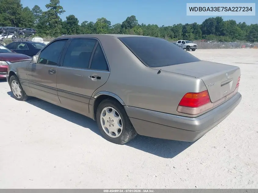 1995 Mercedes-Benz S 320 VIN: WDBGA33E7SA227234 Lot: 45499134
