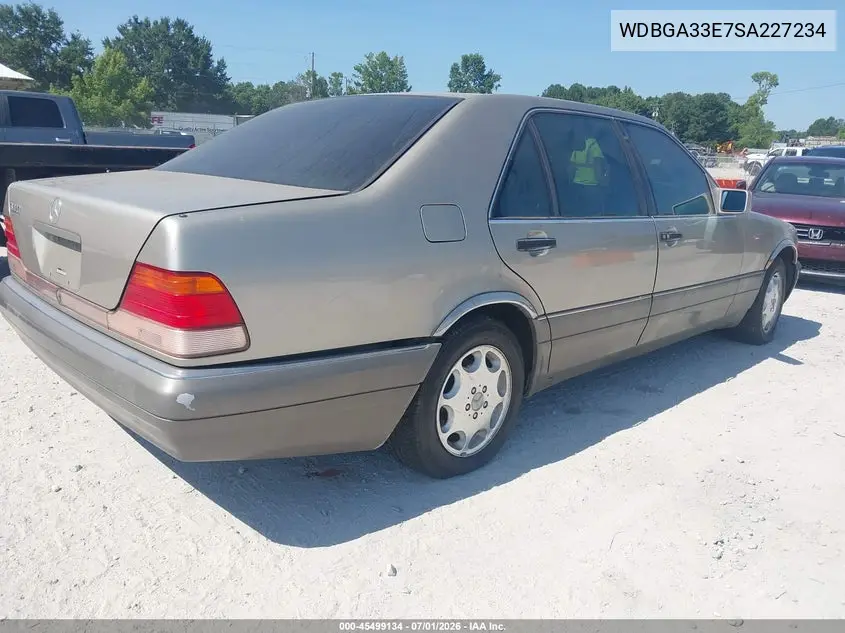 1995 Mercedes-Benz S 320 VIN: WDBGA33E7SA227234 Lot: 45499134