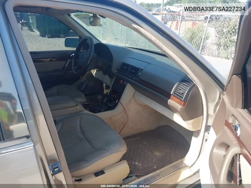 1995 Mercedes-Benz S 320 VIN: WDBGA33E7SA227234 Lot: 45499134
