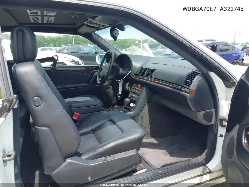 1996 Mercedes-Benz S 500 VIN: WDBGA70E7TA322745 Lot: 45349126