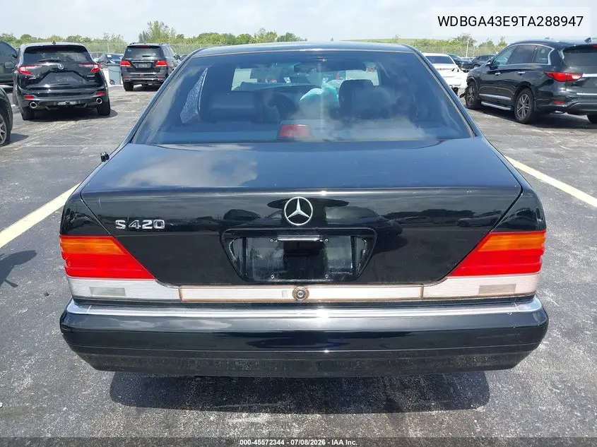 1996 Mercedes-Benz S 420 VIN: WDBGA43E9TA288947 Lot: 45572344