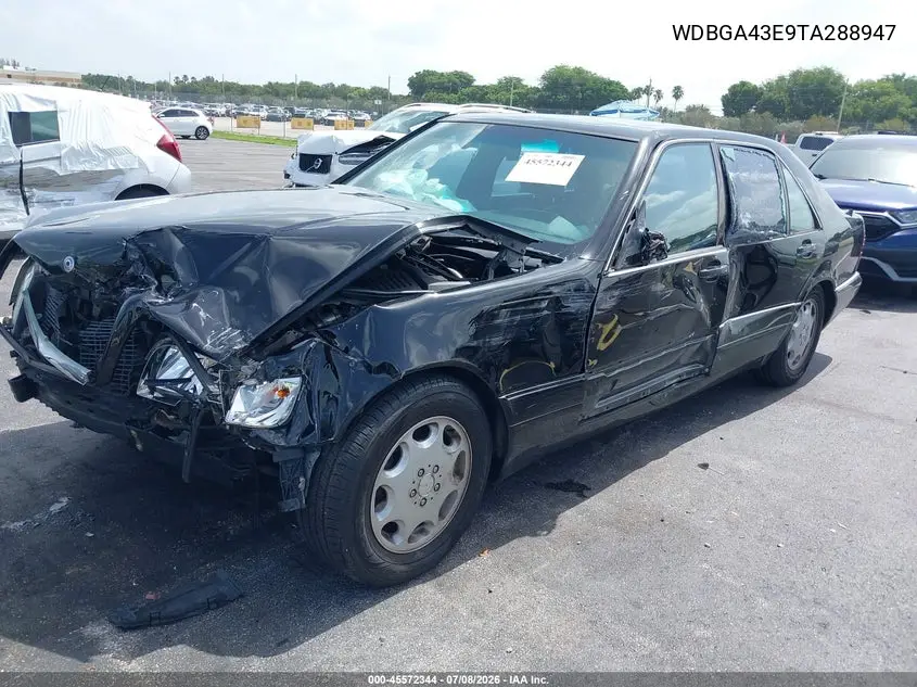 1996 Mercedes-Benz S 420 VIN: WDBGA43E9TA288947 Lot: 45572344