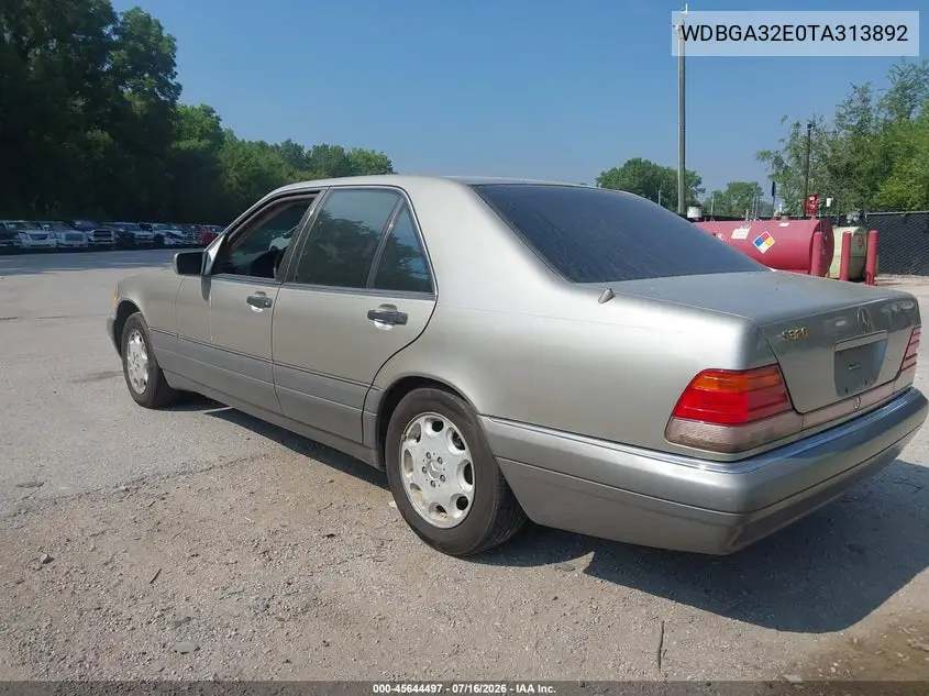 1996 Mercedes-Benz S 320W VIN: WDBGA32E0TA313892 Lot: 45644497