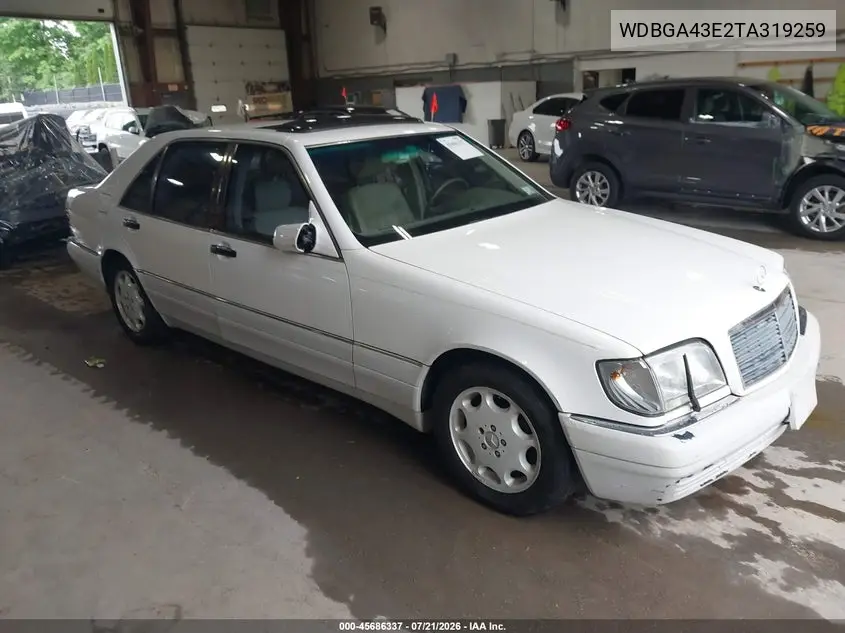 1996 Mercedes-Benz S 420 VIN: WDBGA43E2TA319259 Lot: 45686337