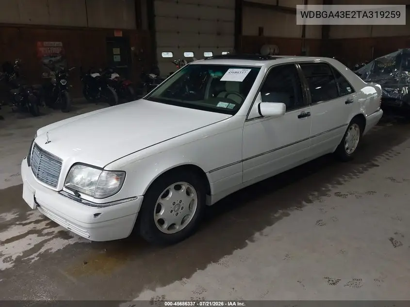 1996 Mercedes-Benz S 420 VIN: WDBGA43E2TA319259 Lot: 45686337