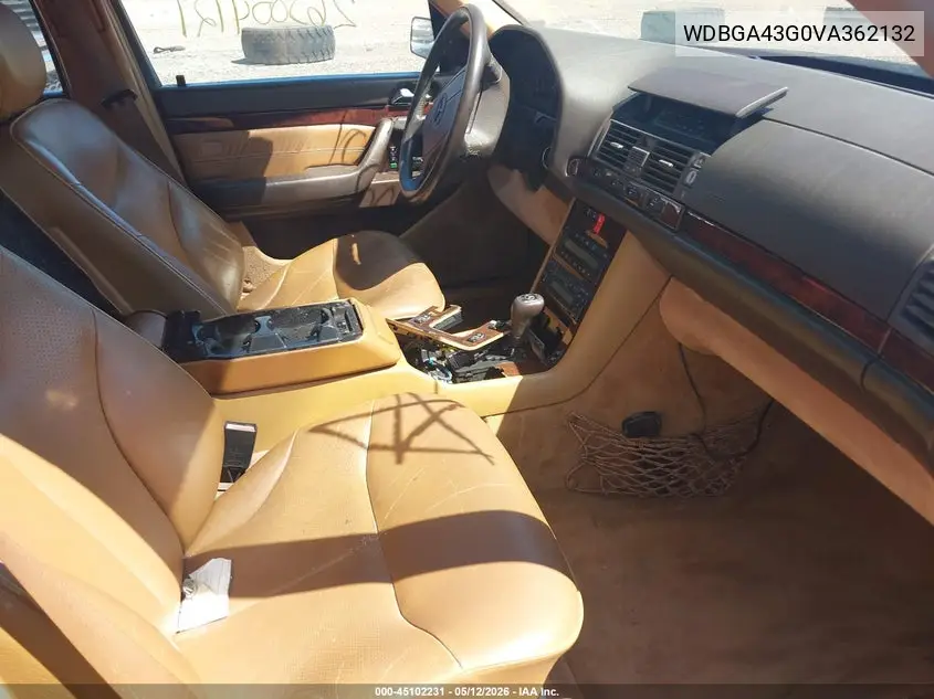 1997 Mercedes-Benz S 420 VIN: WDBGA43G0VA362132 Lot: 45102231