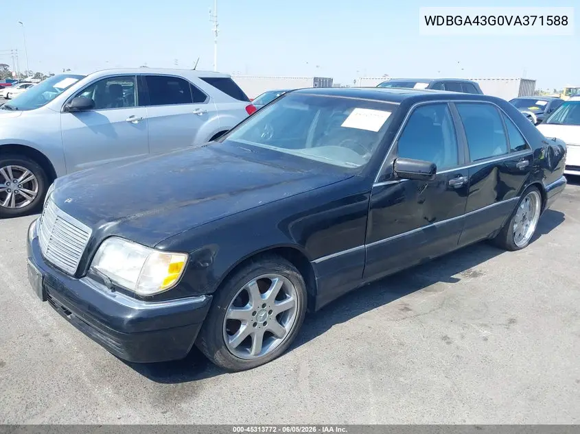 1997 Mercedes-Benz S 420 VIN: WDBGA43G0VA371588 Lot: 45313772