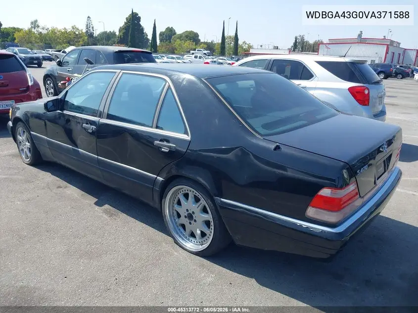 1997 Mercedes-Benz S 420 VIN: WDBGA43G0VA371588 Lot: 45313772