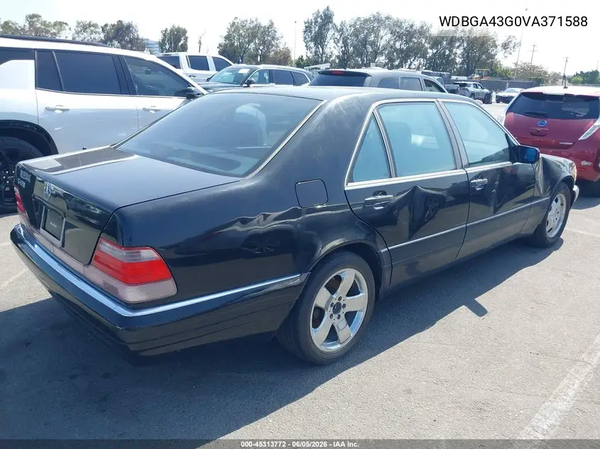 1997 Mercedes-Benz S 420 VIN: WDBGA43G0VA371588 Lot: 45313772