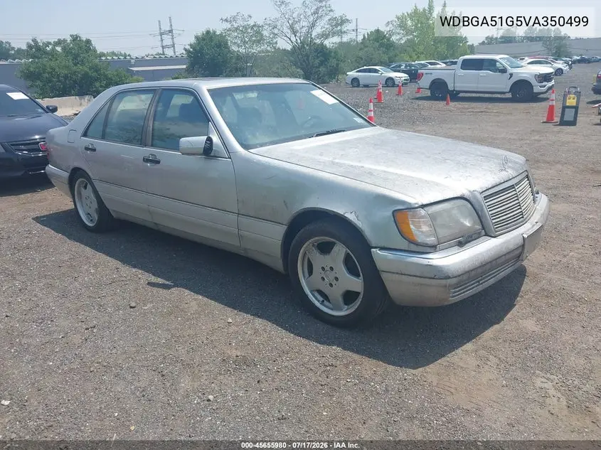 1997 Mercedes-Benz S 500 VIN: WDBGA51G5VA350499 Lot: 45655980
