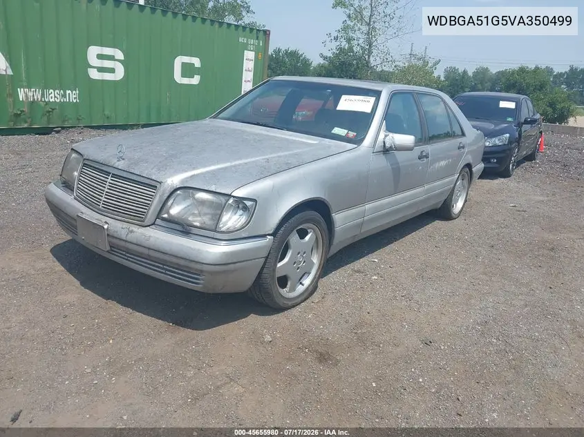 1997 Mercedes-Benz S 500 VIN: WDBGA51G5VA350499 Lot: 45655980