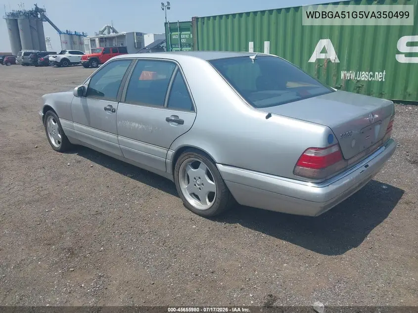 1997 Mercedes-Benz S 500 VIN: WDBGA51G5VA350499 Lot: 45655980