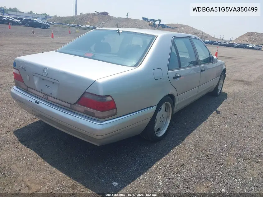 1997 Mercedes-Benz S 500 VIN: WDBGA51G5VA350499 Lot: 45655980