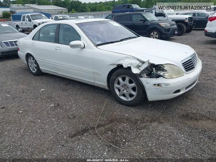 2001 Mercedes-Benz S 500 VIN: WDBNG75J61A206283 Lot: 45298723