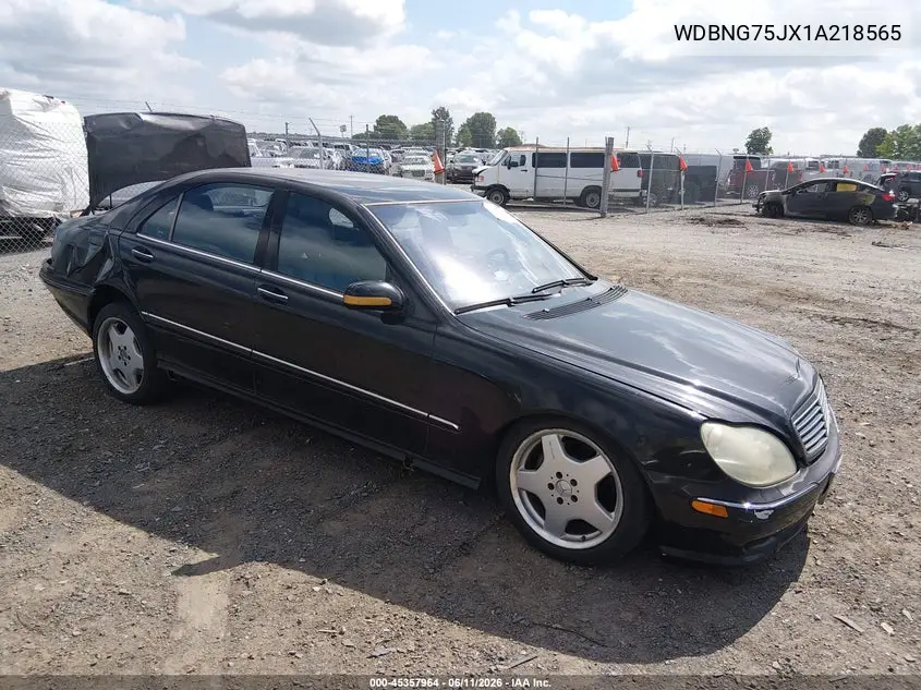 2001 Mercedes-Benz S 500 VIN: WDBNG75JX1A218565 Lot: 45357964