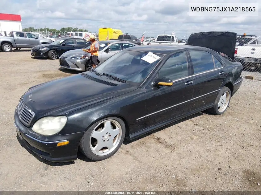 2001 Mercedes-Benz S 500 VIN: WDBNG75JX1A218565 Lot: 45357964