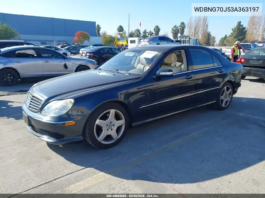 WDBNG70J53A363197 2003 Mercedes-Benz S 430