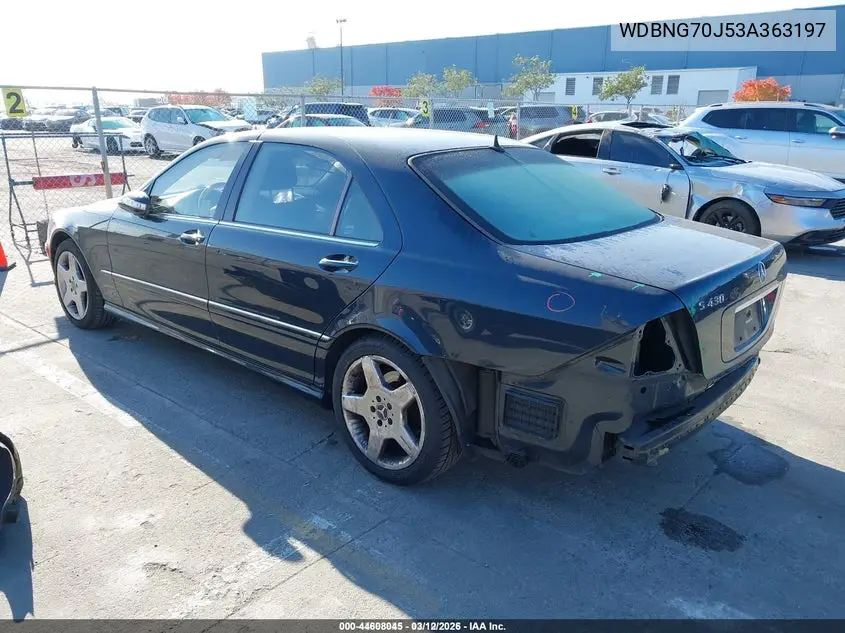 WDBNG70J53A363197 2003 Mercedes-Benz S 430