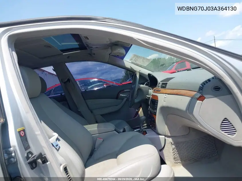 2003 Mercedes-Benz S 430 VIN: WDBNG70J03A364130 Lot: 45479244