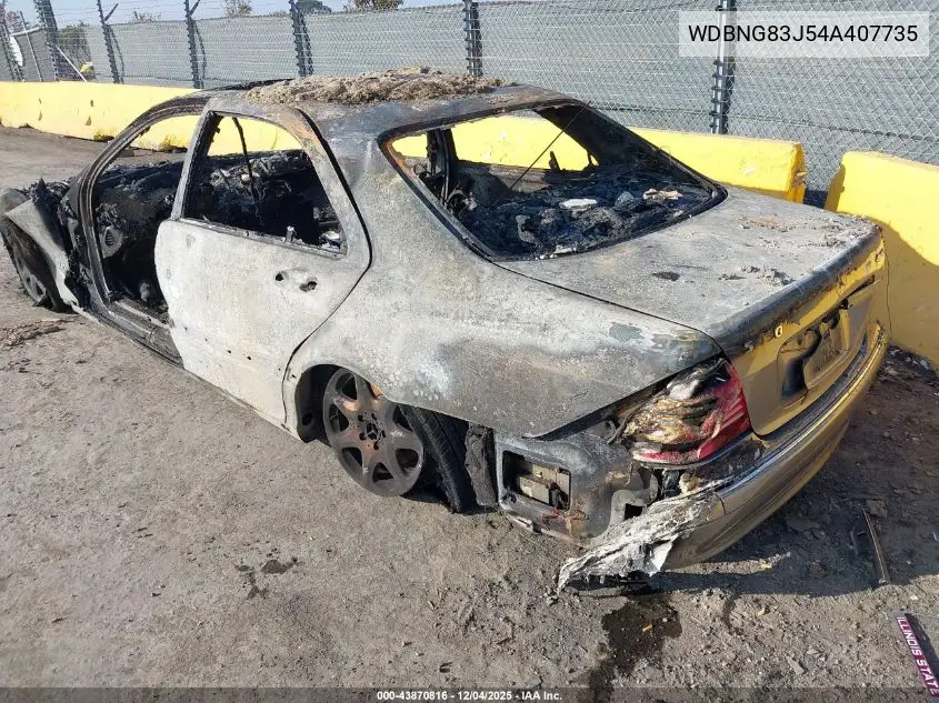 WDBNG83J54A407735 2004 Mercedes-Benz S 430 4Matic
