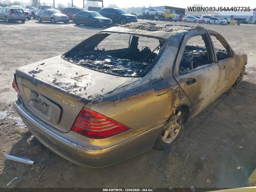 WDBNG83J54A407735 2004 Mercedes-Benz S 430 4Matic