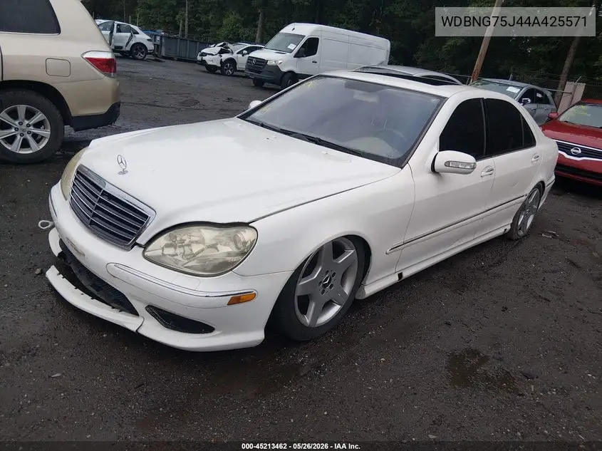 2004 Mercedes-Benz S 500 VIN: WDBNG75J44A425571 Lot: 45213462
